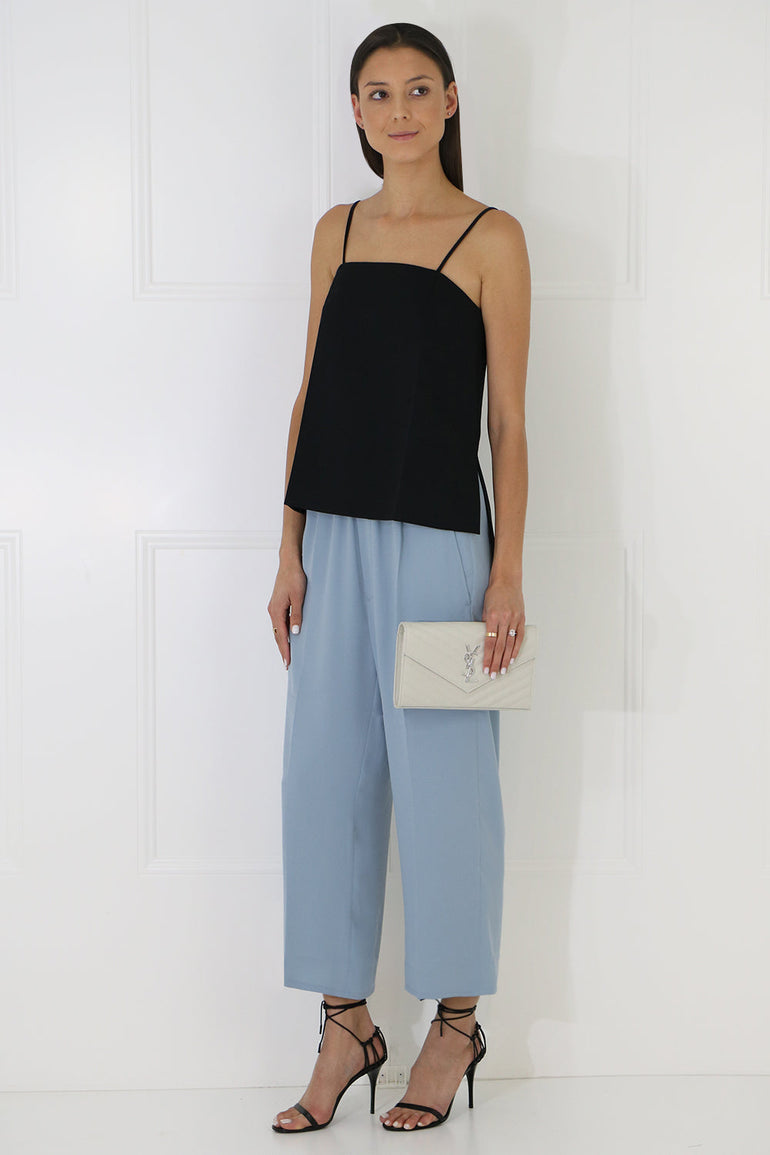 MM6 BY MAISON MARGIELA RTW CROPPED WIDE LEG CULOTTES ICE BLUE