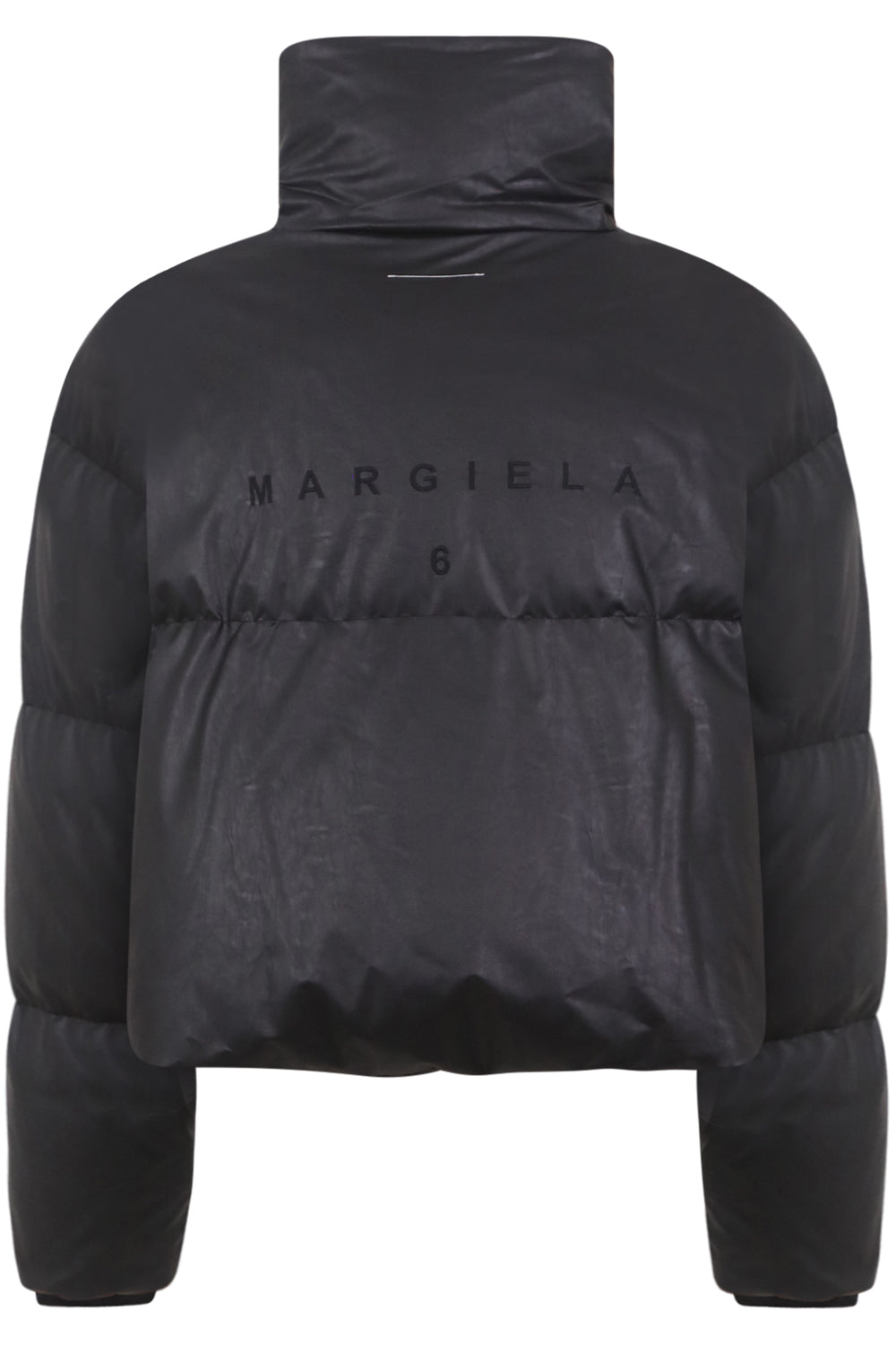 MM6 BY MAISON MARGIELA RTW FAUX LEATHER PUFFER JACKET BLACK