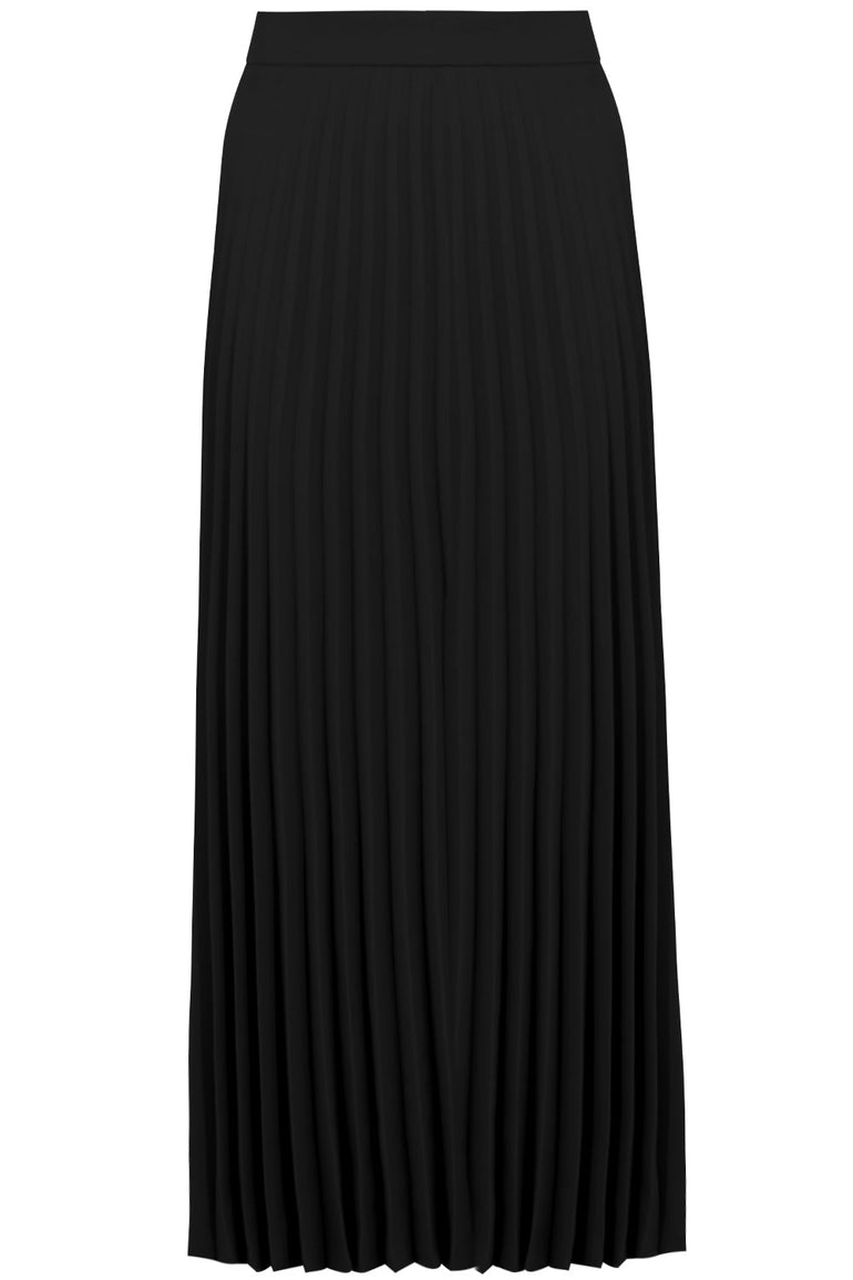 MM6 BY MAISON MARGIELA RTW PLEATED MIDI SKIRT BLACK