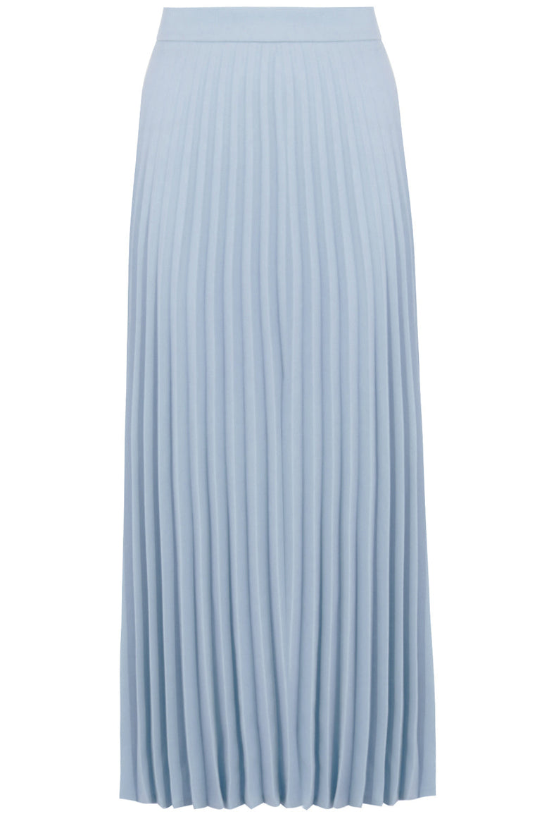 MM6 BY MAISON MARGIELA RTW PLEATED MIDI SKIRT ICE BLUE