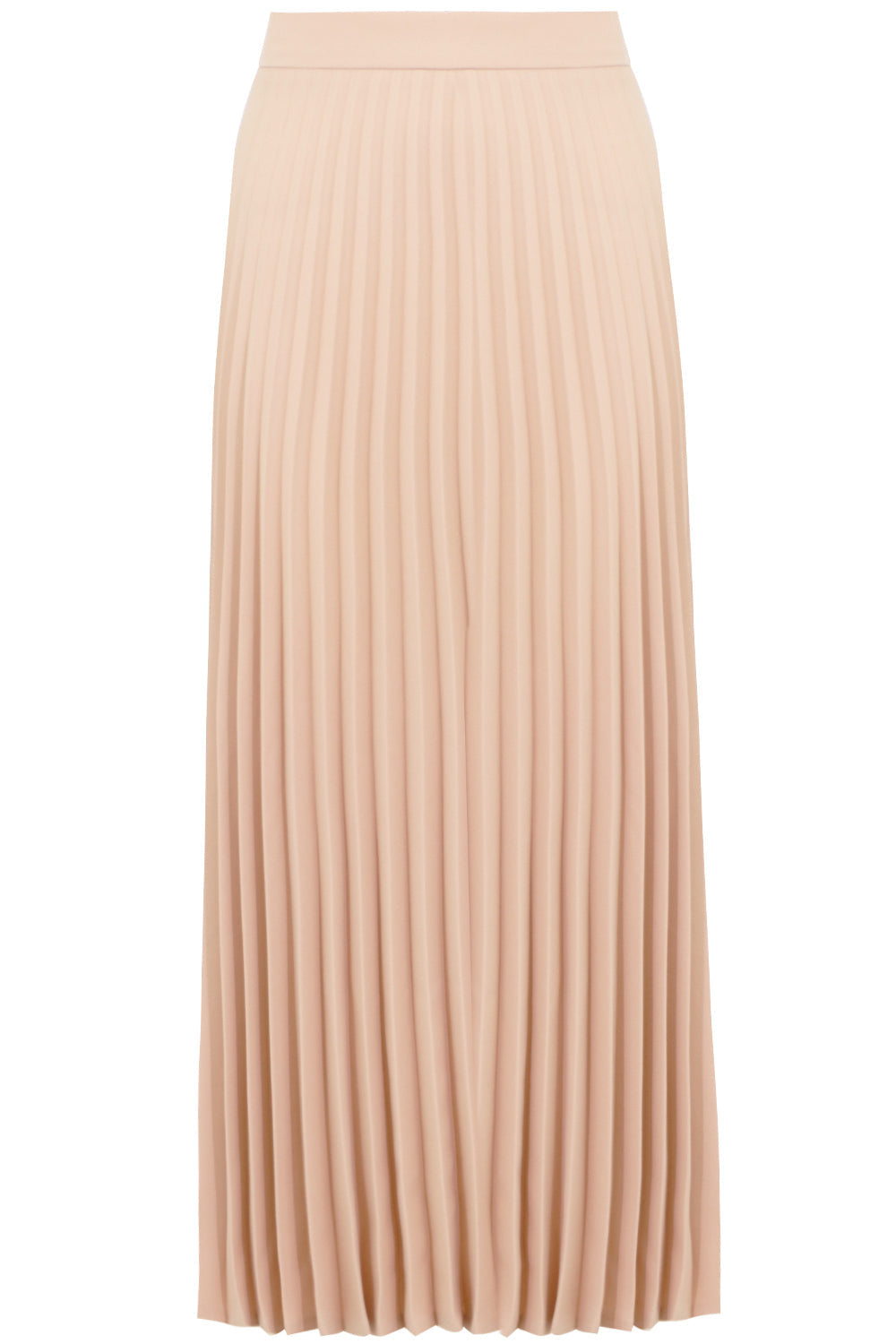 MM6 BY MAISON MARGIELA RTW PLEATED MIDI SKIRT NUDE