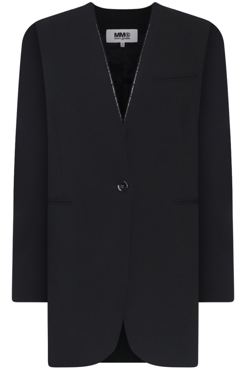 MM6 BY MAISON MARGIELA RTW RAW SEAM JACKET | BLACK