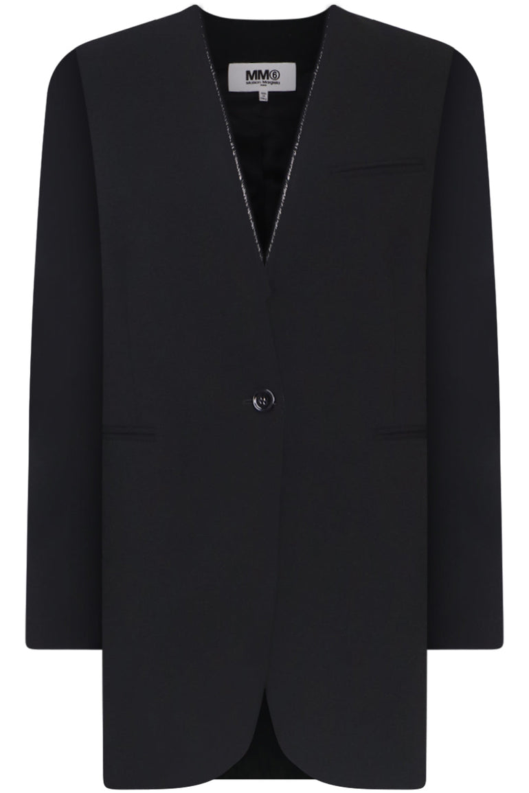 MM6 BY MAISON MARGIELA RTW RAW SEAM JACKET | BLACK