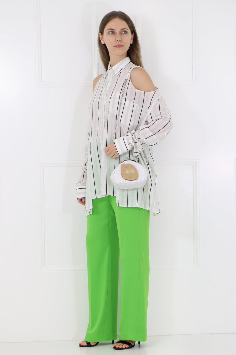 MM6 BY MAISON MARGIELA RTW RELAXED FIT PANT APPLE GREEN