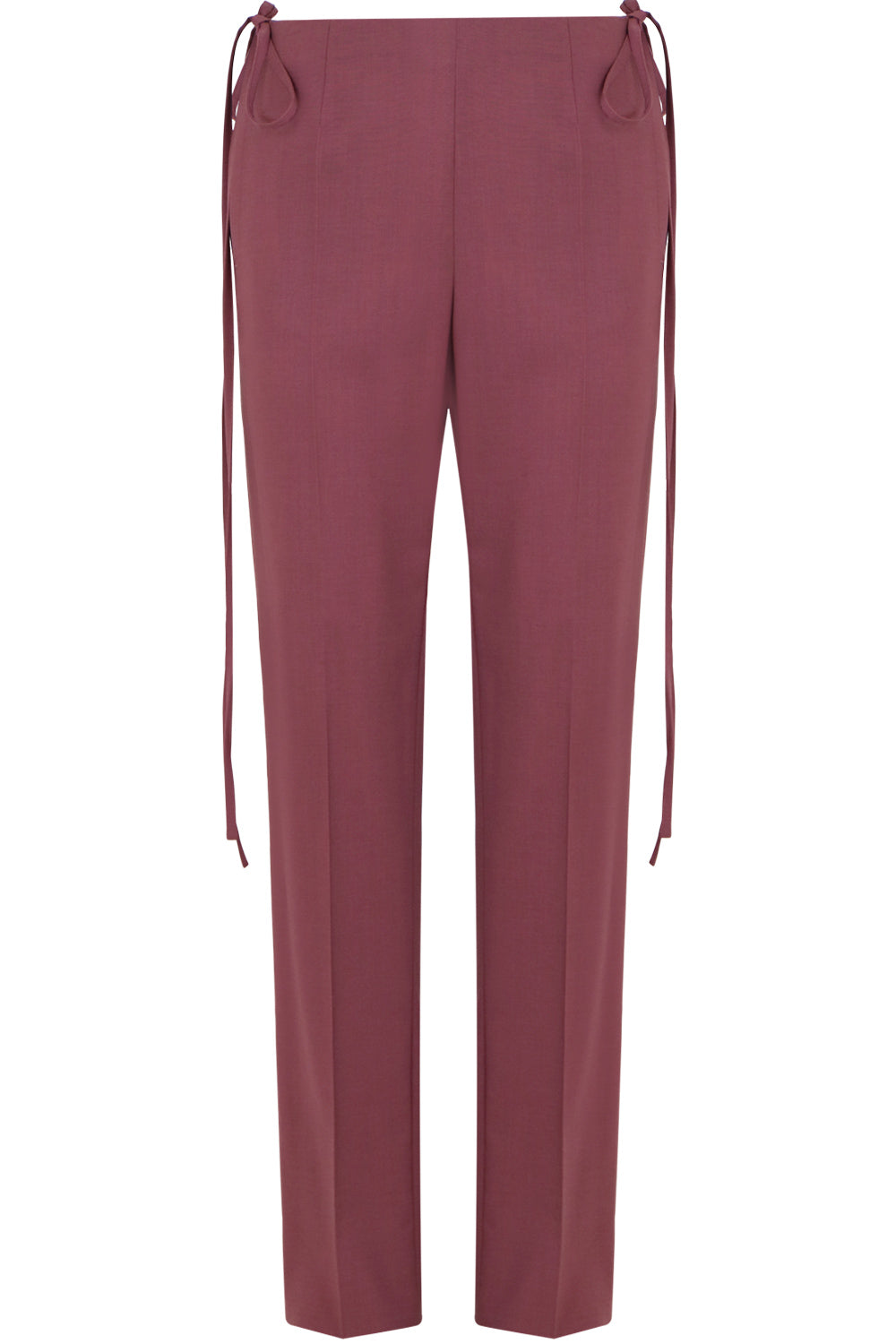 MM6 BY MAISON MARGIELA RTW TAILORED PANT WITH WAIST TIE WINE