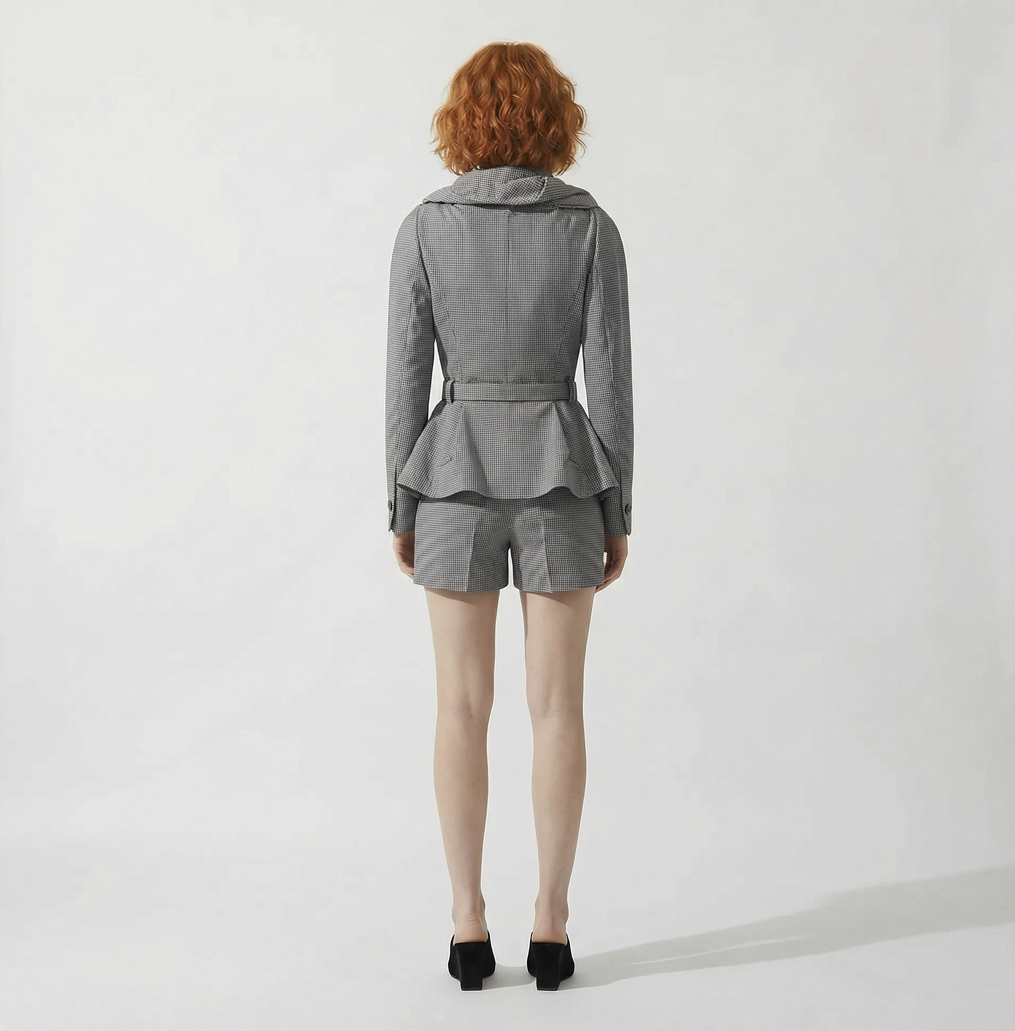 VIVIENNE WESTWOOD RTW Kendall Blazer | Gingham Grey