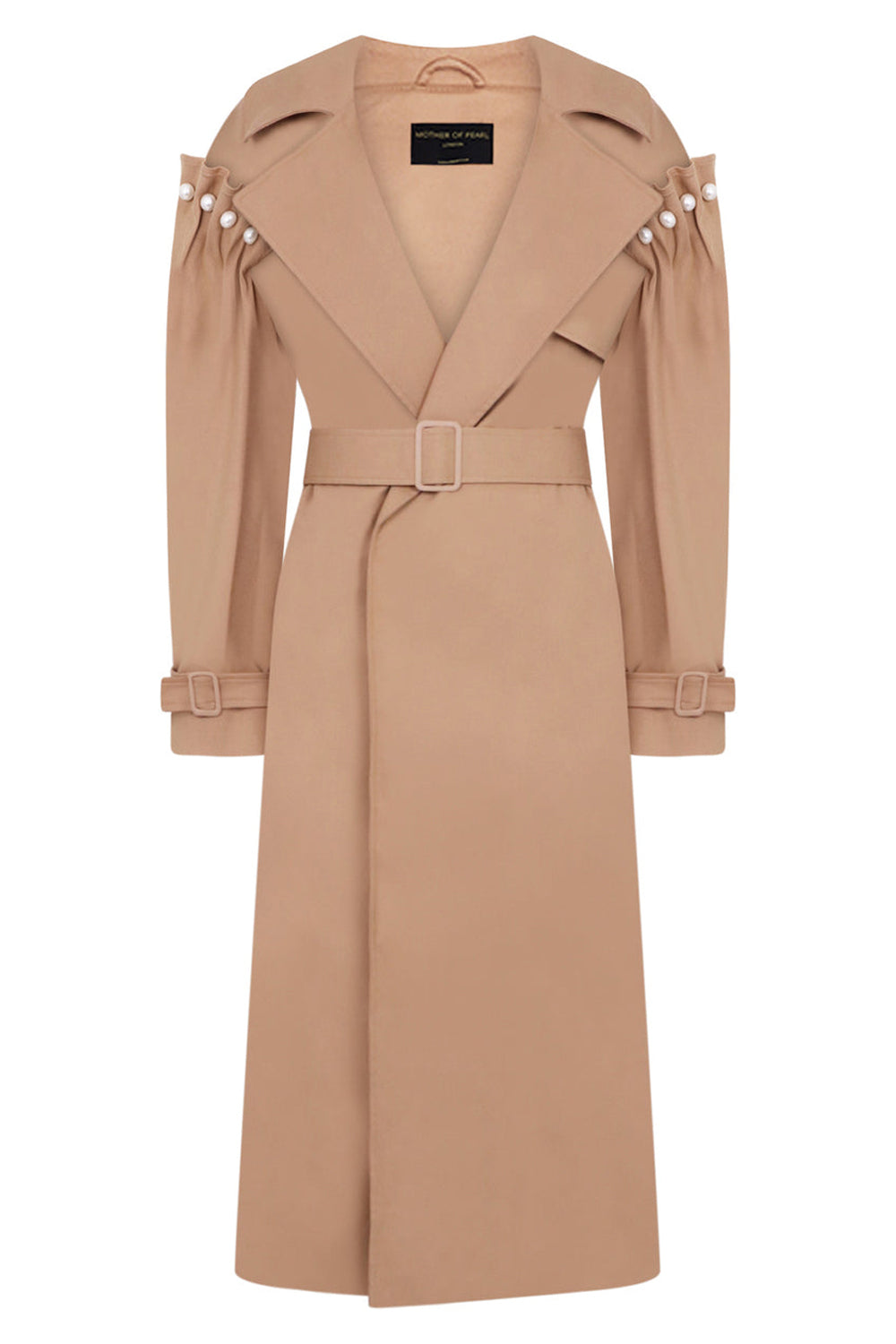 MOTHER OF PEARL RTW EMBER COTTON TRENCH COAT | TAN