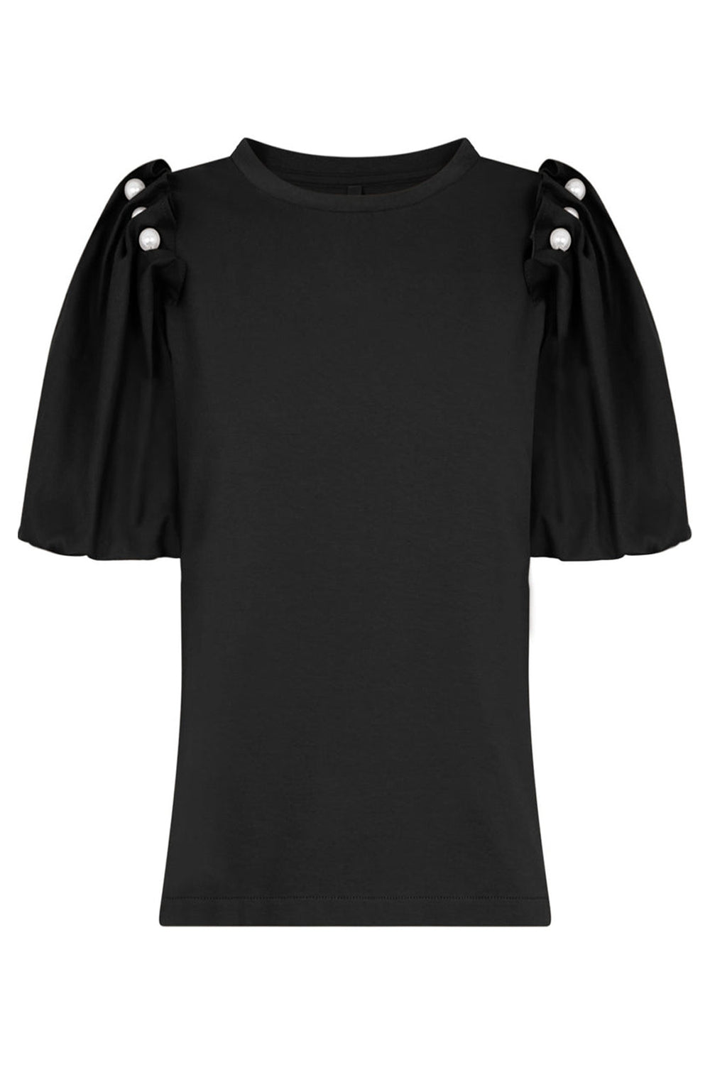MOTHER OF PEARL RTW HOPE PUFF SLEEVE T-SHIRT | BLACK