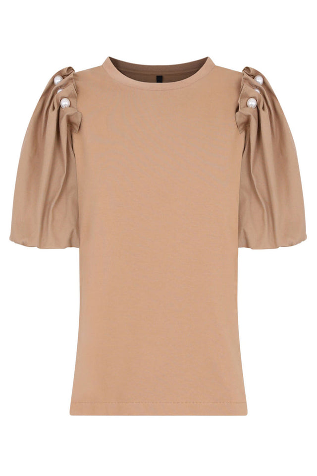MOTHER OF PEARL satin wrap top