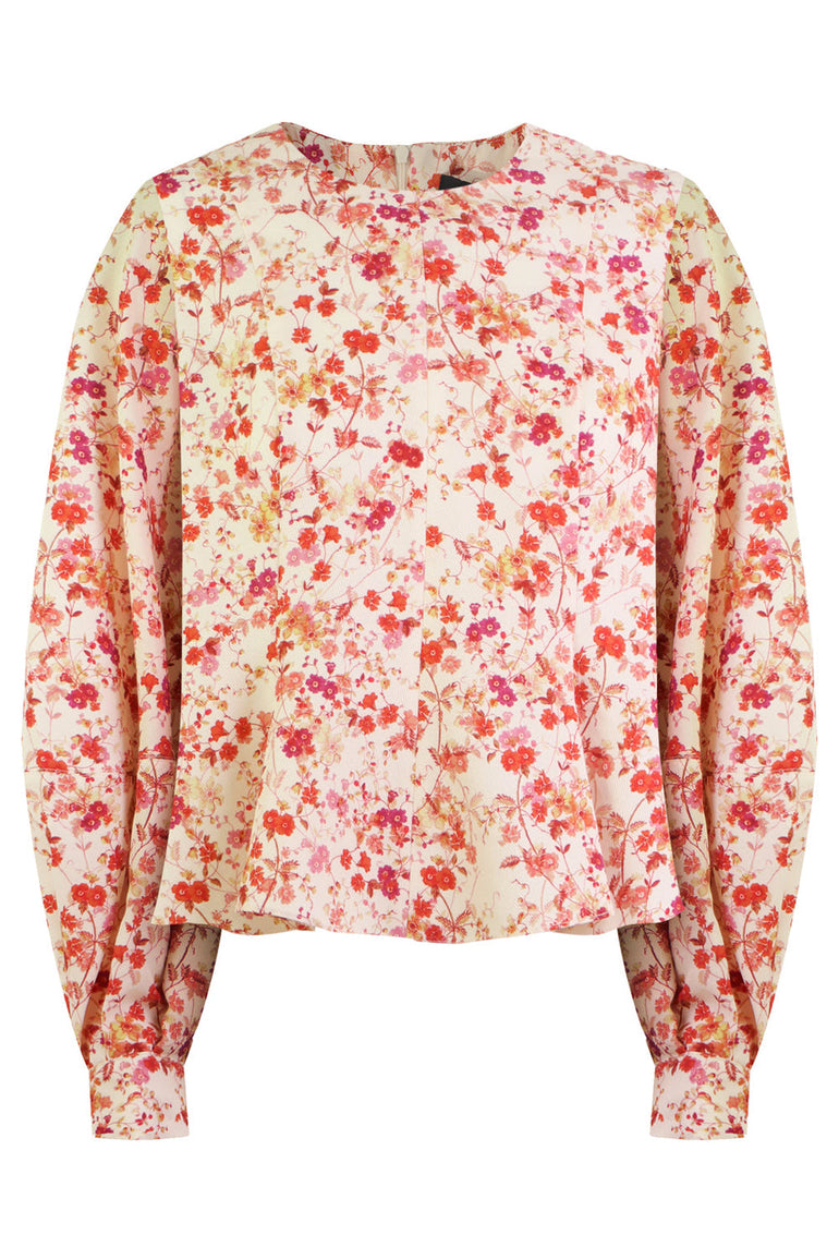 MOTHER OF PEARL RTW KAITLYN BLOUSE L/S SEPIA BLOSSOM