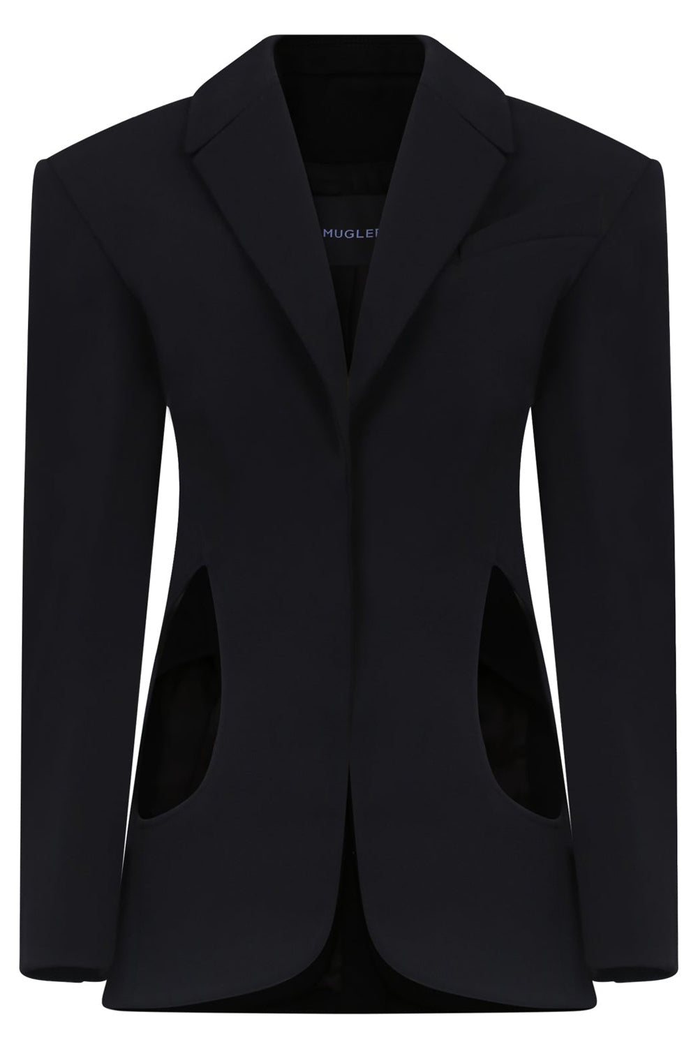 MUGLER JACKETS CONTOUR CUT OUT BLAZER BLACK
