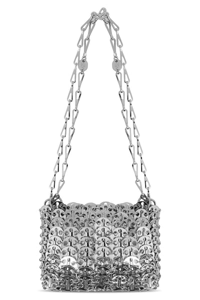 PACO RABANNE MESH DICS 1969 NANO BAG SILVER NEW SEASON PARLOUR X