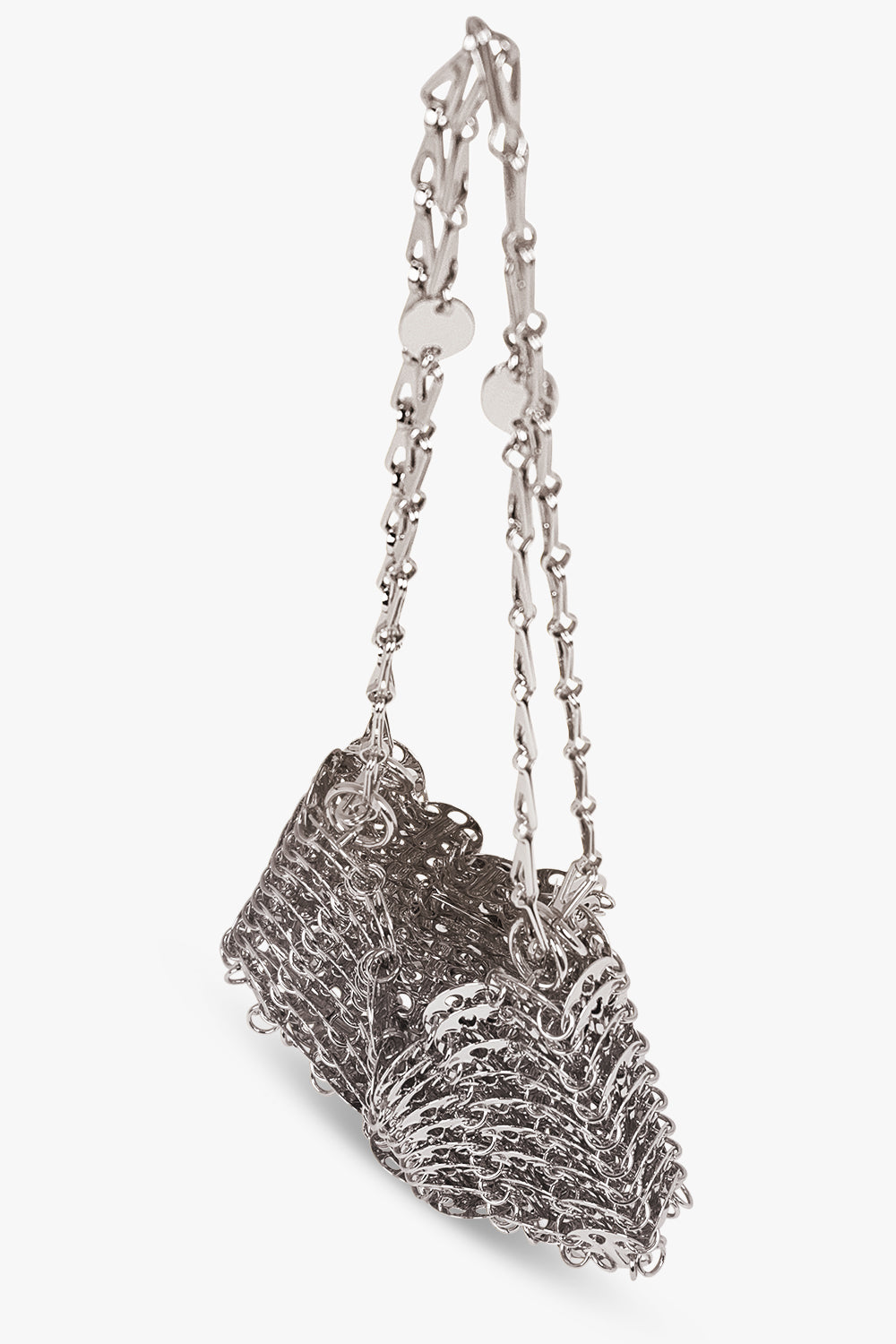 PACO RABANNE MESH DICS 1969 NANO BAG SILVER NEW SEASON PARLOUR X