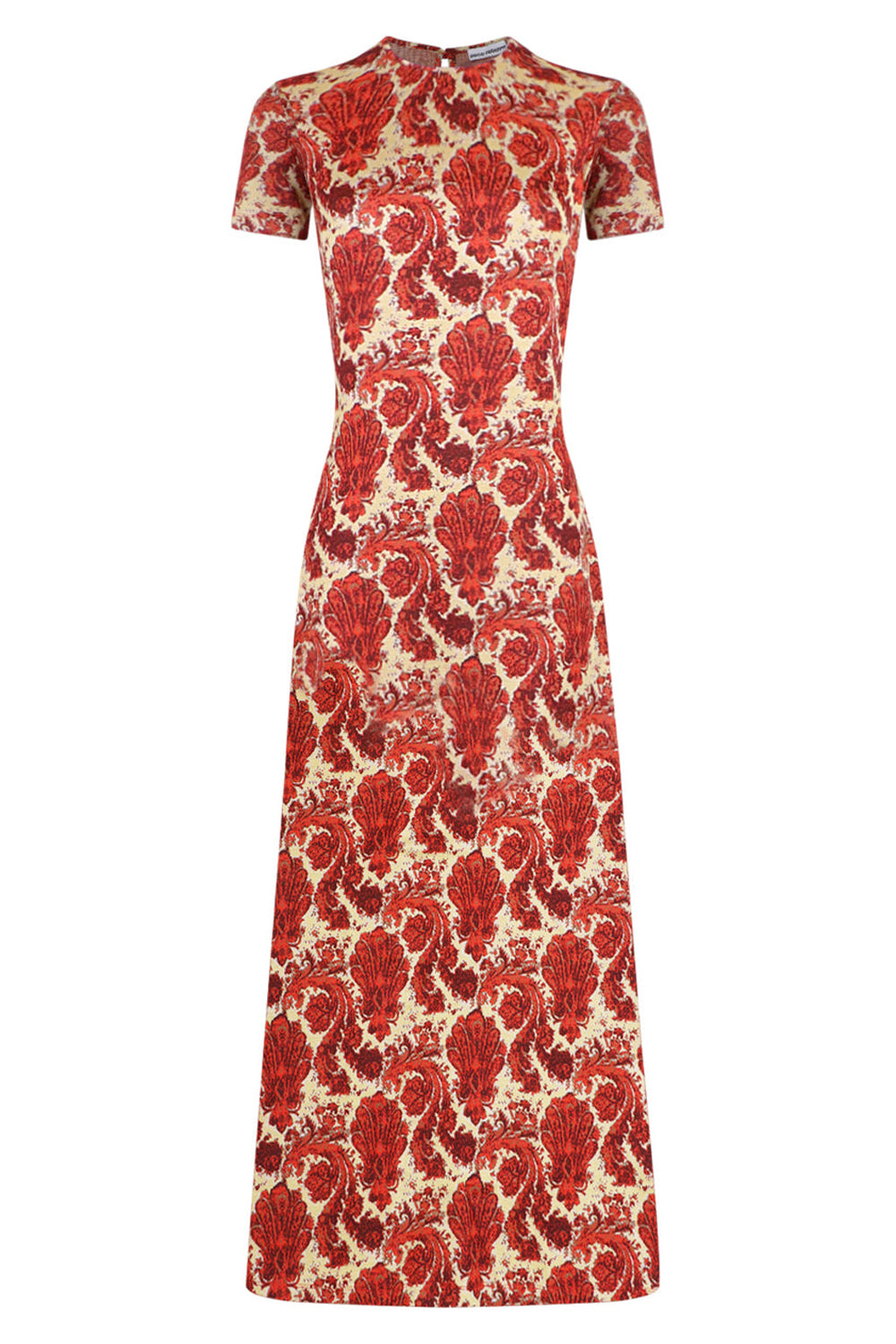 PACO RABANNE DRESSES TAPESTRY PRINT MAXI DRESS | GRUNGE RED