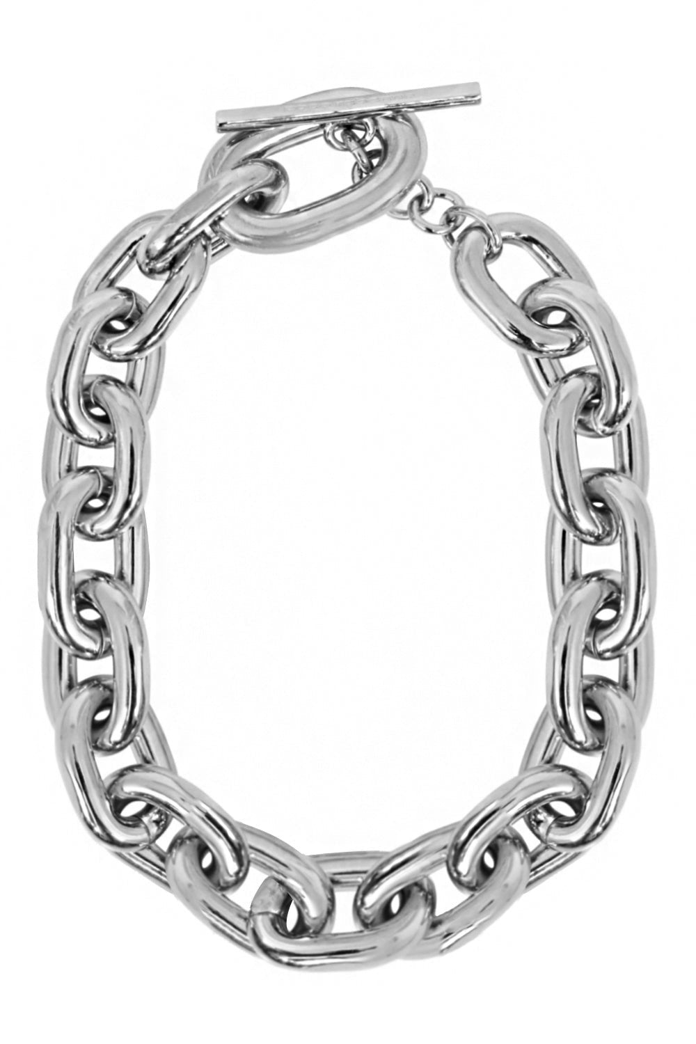 PACO RABANNE JEWELLERY SILVER XL LINK NECKLACE | SILVER