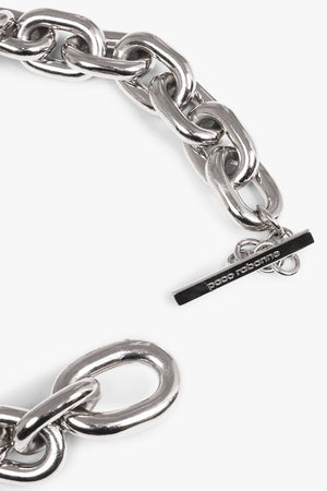 PACO RABANNE JEWELLERY SILVER XL LINK NECKLACE | SILVER