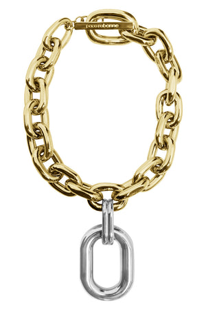 PACO RABANNE JEWELLERY GOLD XL LINK OVERSIZED PENDANT | GOLD