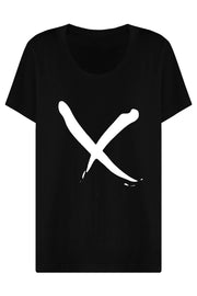 PARLOUR X RTW THE 'X' TEE IN BLACK