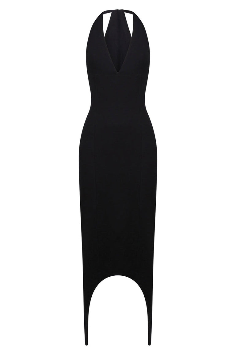 PATOU DRESSES CURVE DRESS | BLACK