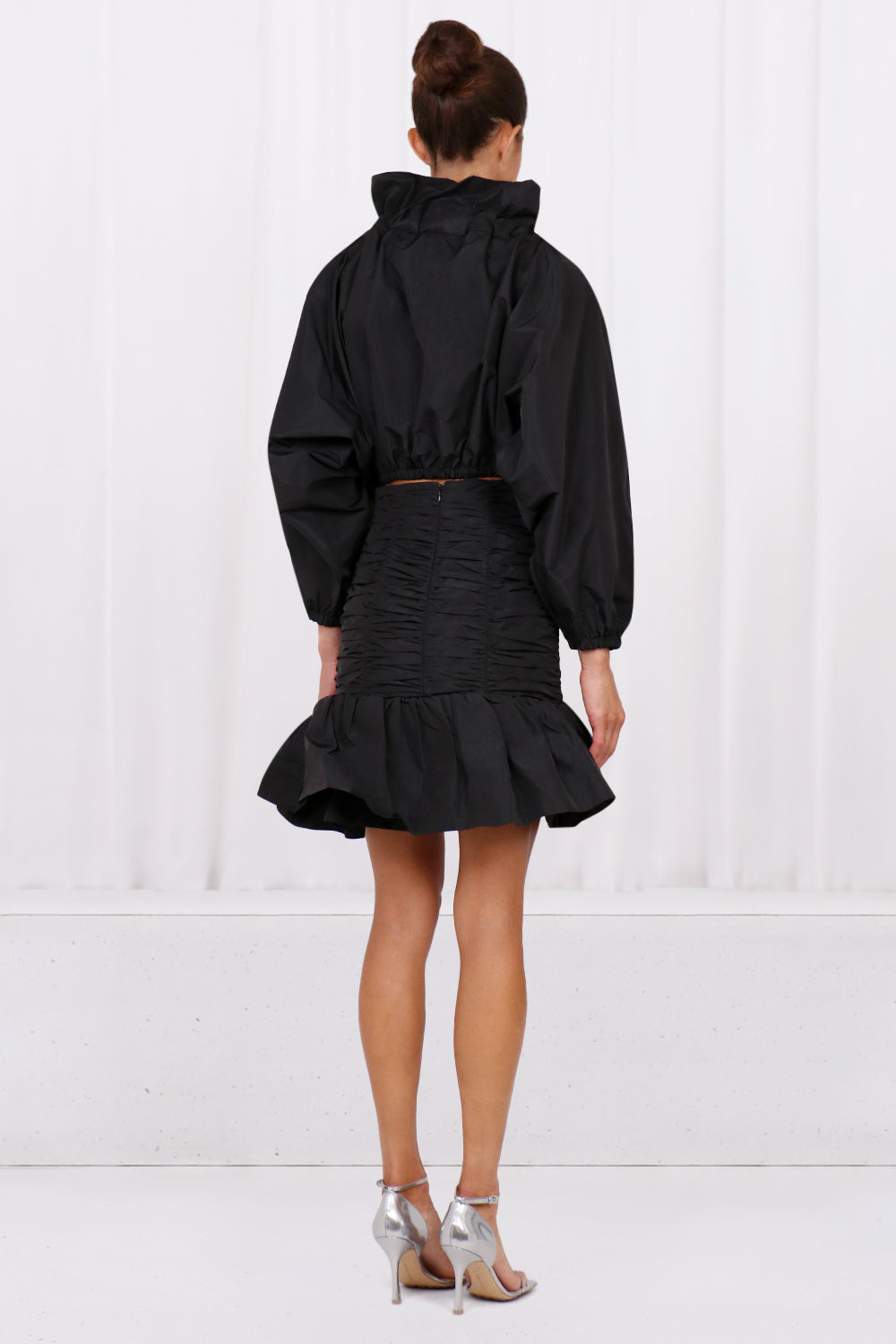 PATOU RTW BLOOM MINI SKIRT | BLACK