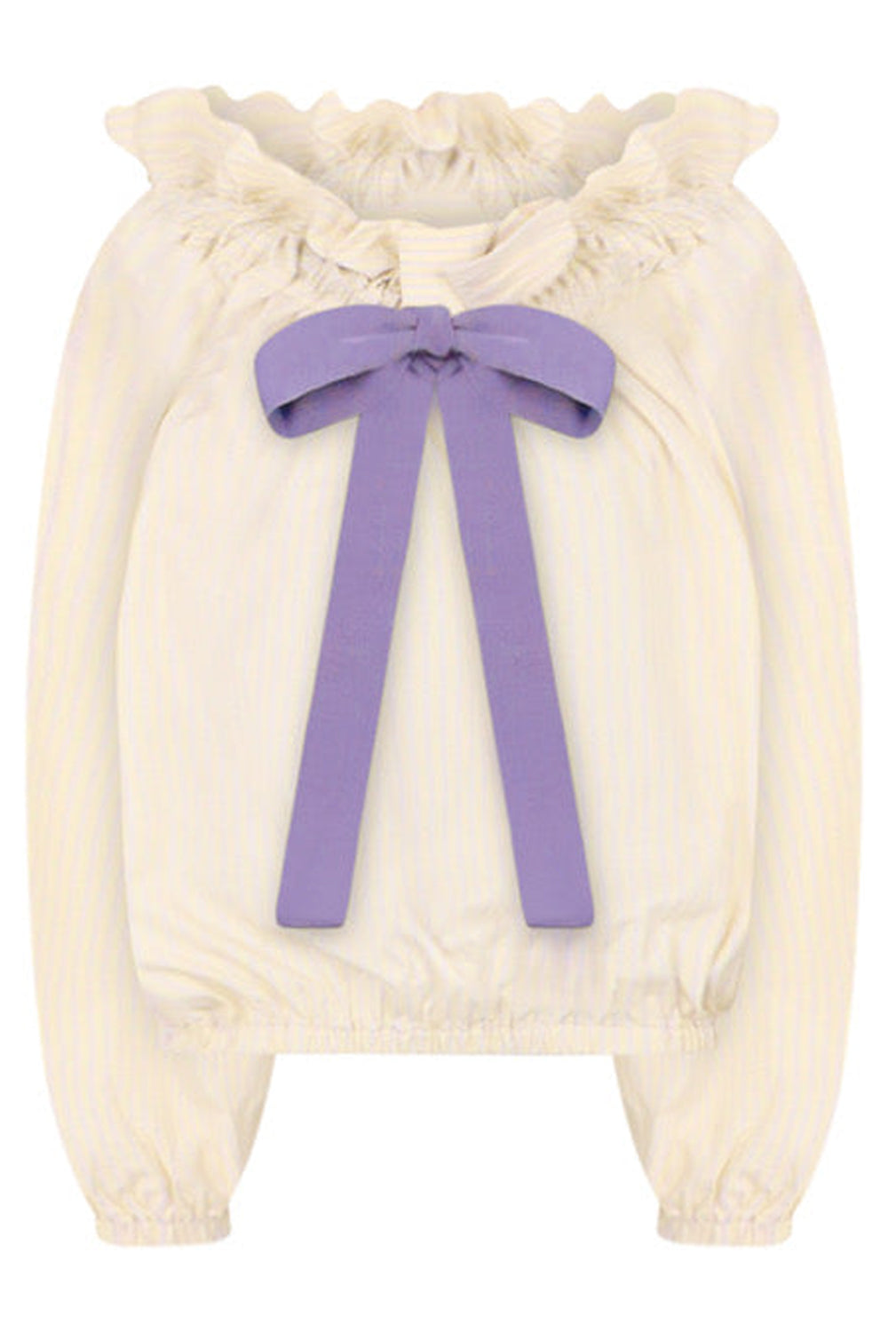 PATOU RTW GROS GRAIN L/S TOP | AMETHYST YELLOW