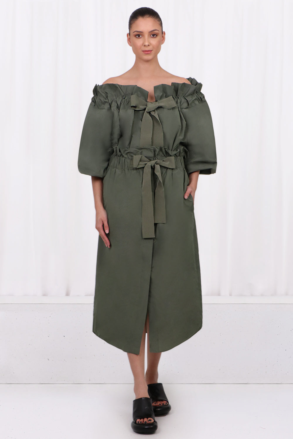 PATOU RTW GROS GRAIN L/S TOP | LODEN
