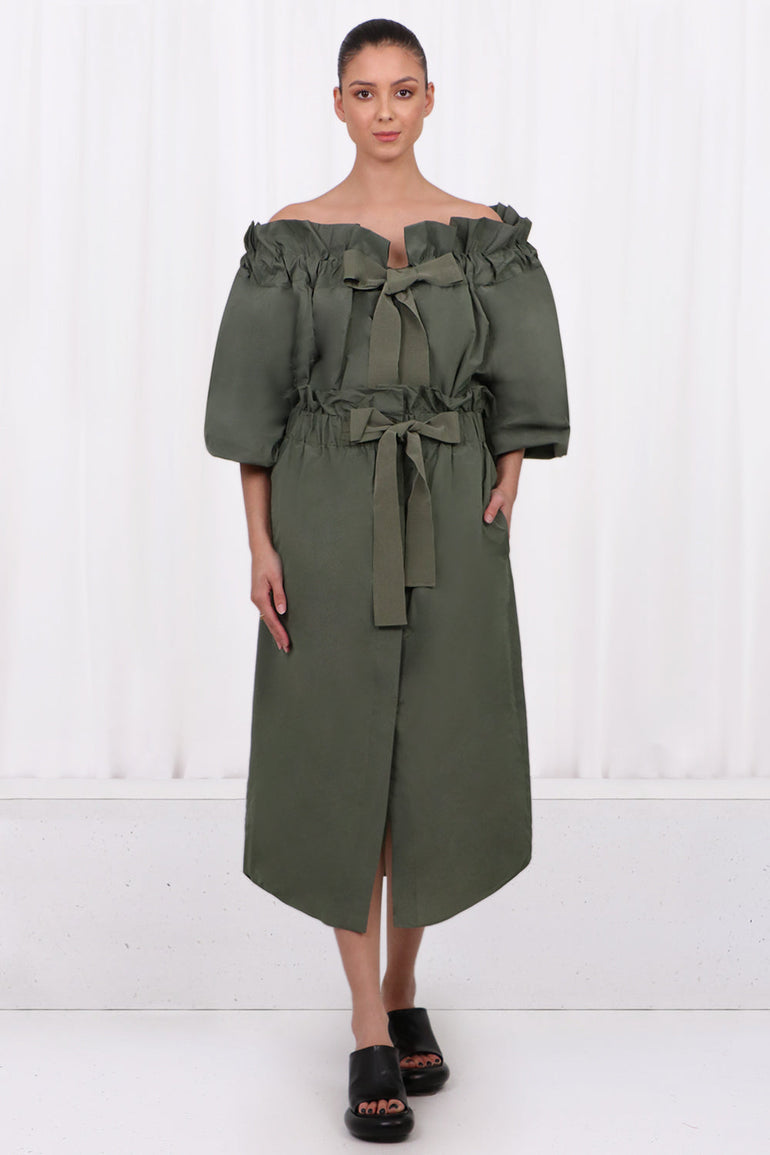 PATOU RTW GROS GRAIN L/S TOP | LODEN