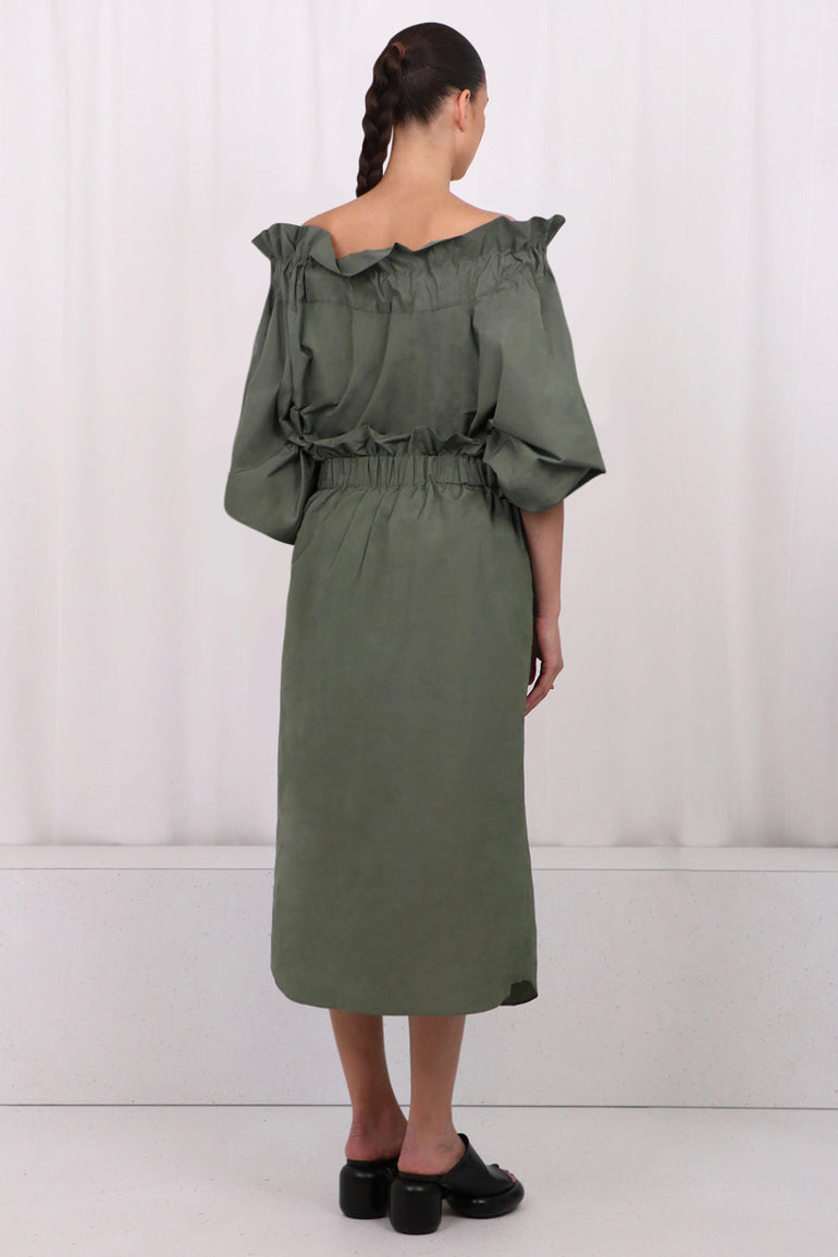 PATOU RTW GROS GRAIN L/S TOP | LODEN