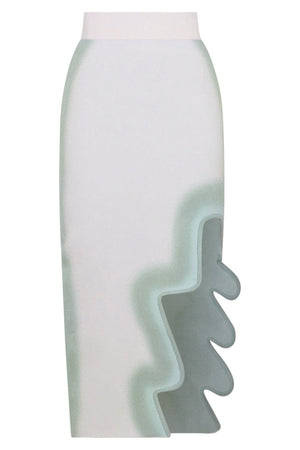 PH5 RTW RAGO WAVY MIDI SKIRT | PLANET WHITE