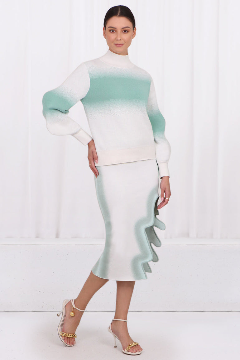 PH5 RTW SINOPE SPRAY PAINTED TOP / WAVY SLEEVES | PLANET WHITE