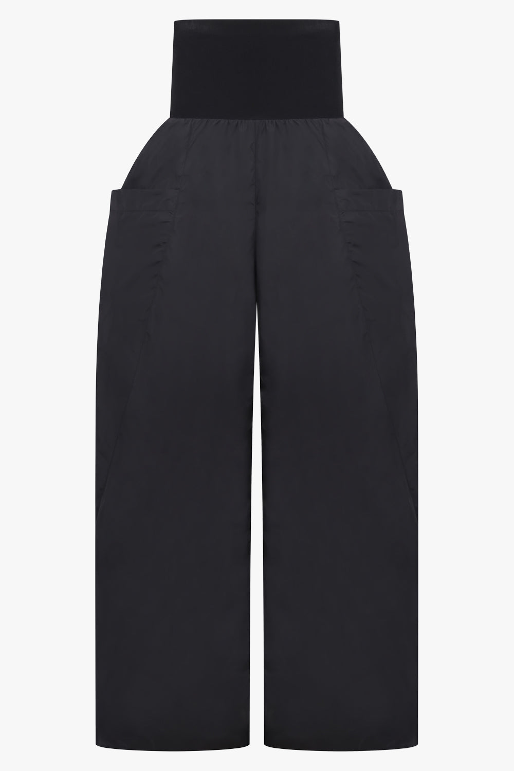 ALAIA RTW High Rise Drop Pocket Pant With Waistband | Black