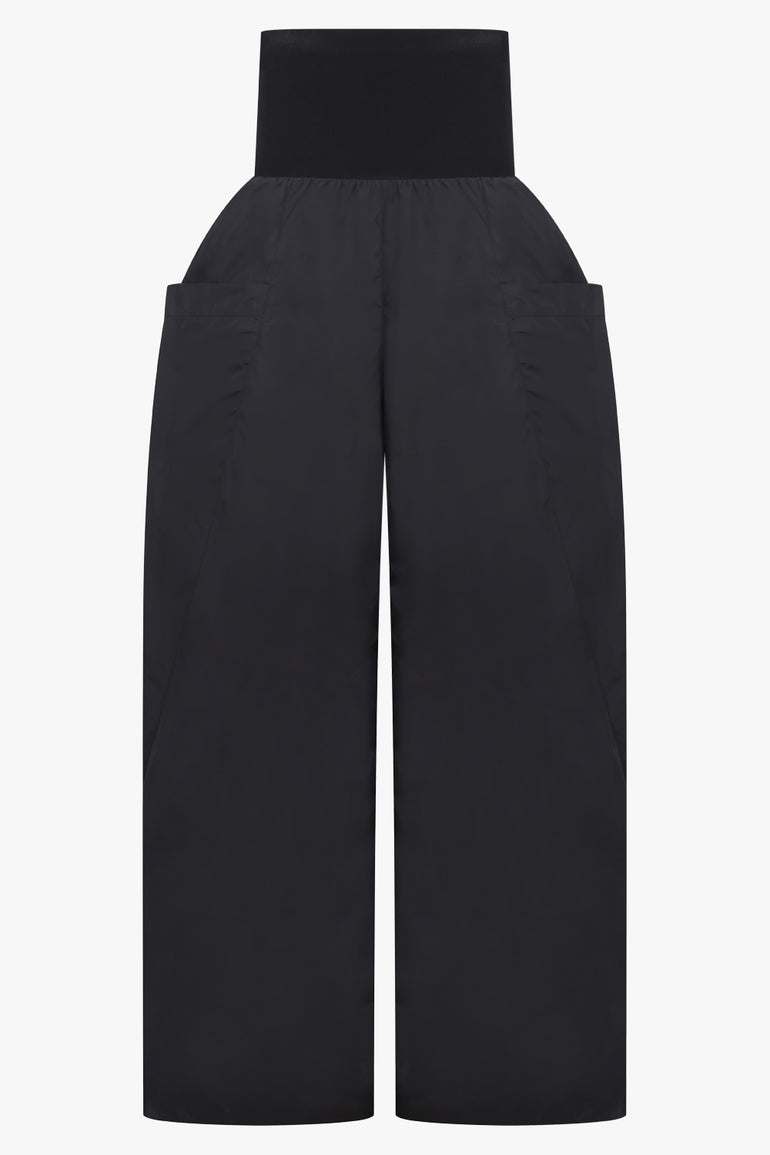 ALAIA RTW High Rise Drop Pocket Pant With Waistband | Black