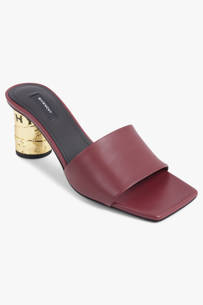 GIVENCHY SHOES 65MM Tape Heel Mule | Burgundy