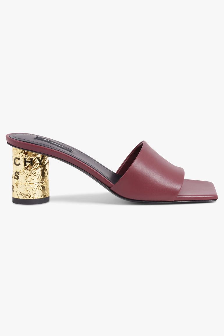 GIVENCHY SHOES 65MM Tape Heel Mule | Burgundy