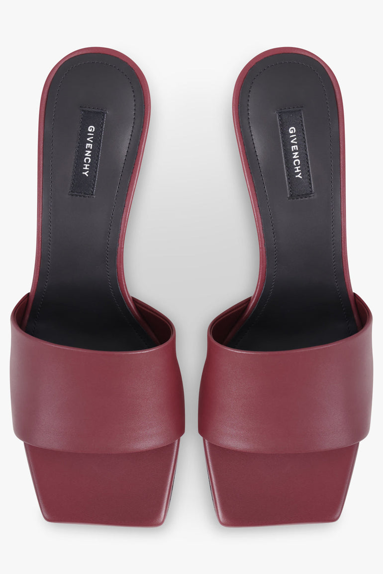GIVENCHY SHOES 65MM Tape Heel Mule | Burgundy
