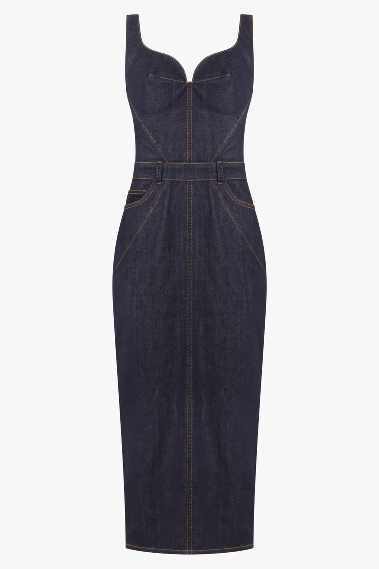 GIVENCHY RTW Kick Back Denim Dress | Dark Blue