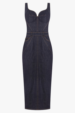 GIVENCHY RTW Kick Back Denim Dress | Dark Blue