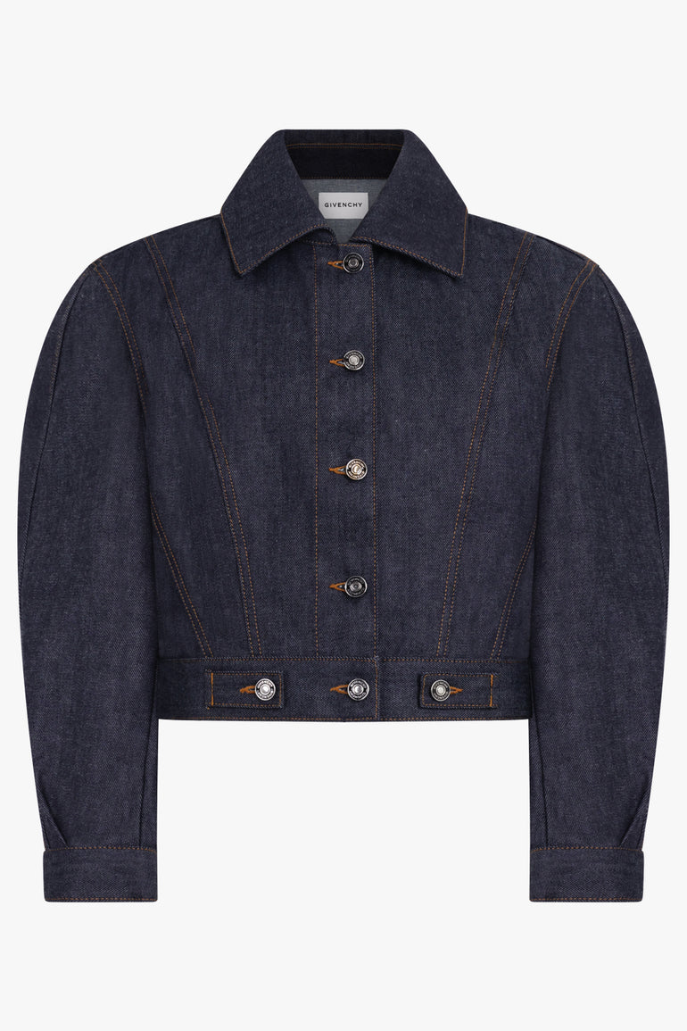 GIVENCHY RTW Reversed Cocoon Denim Jacket | Dark Blue