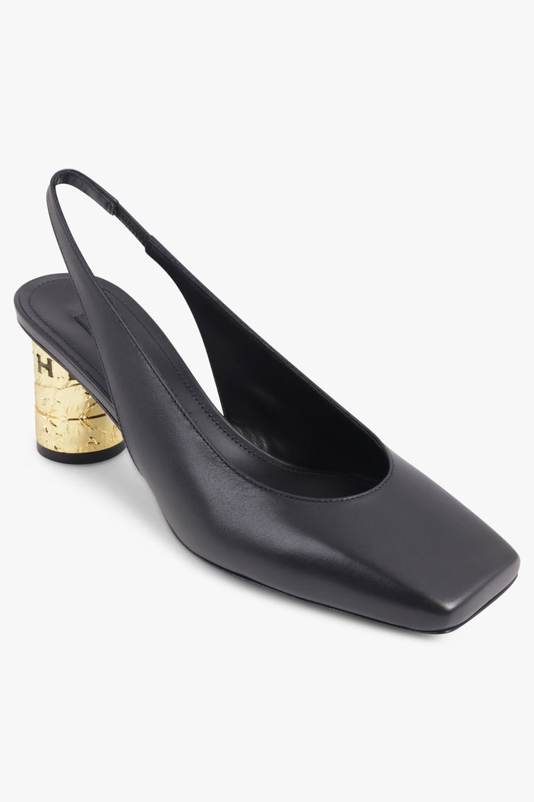 GIVENCHY SHOES 65MM Tape Sling Back Mule | Black