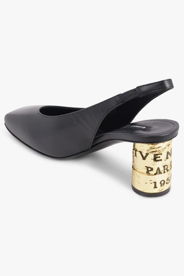 GIVENCHY SHOES 65MM Tape Sling Back Mule | Black