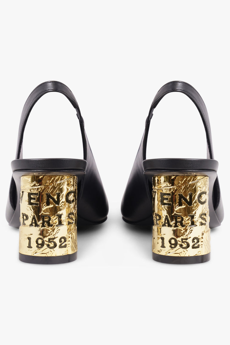 GIVENCHY SHOES 65MM Tape Sling Back Mule | Black