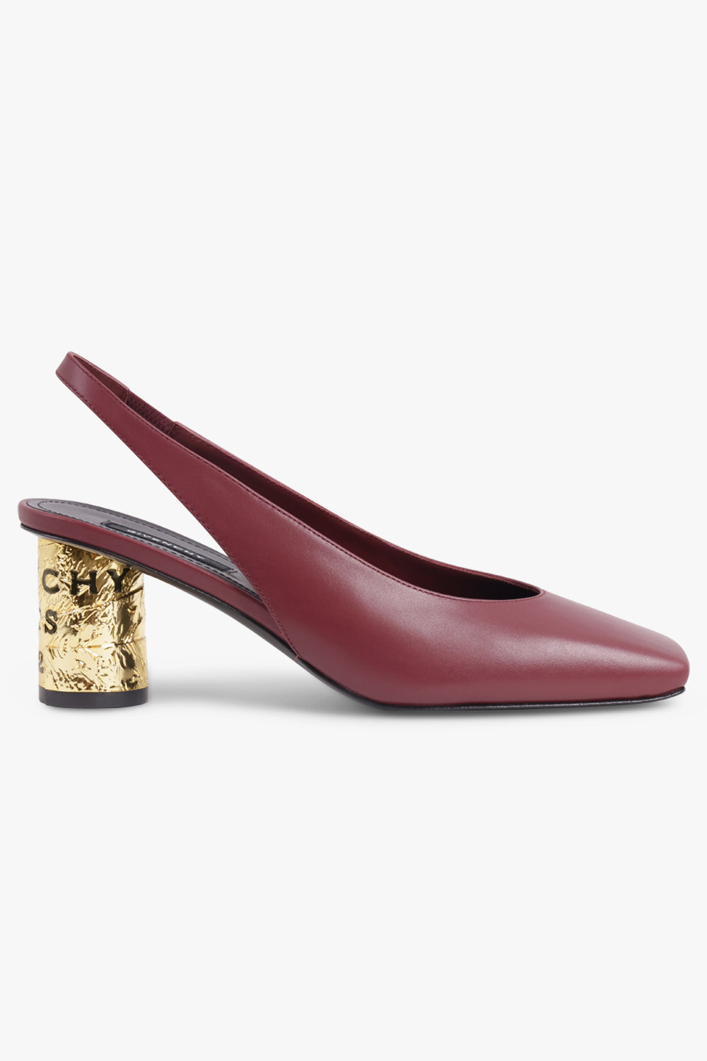 GIVENCHY SHOES 65MM Tape Sling Back Mule | Burgundy
