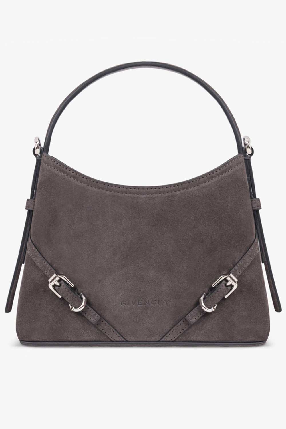 GIVENCHY BAGS GREY / DARK GREY Voyou Mini Suede Bag | Dark Grey