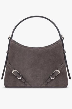 GIVENCHY BAGS GREY / DARK GREY Voyou Mini Suede Bag | Dark Grey