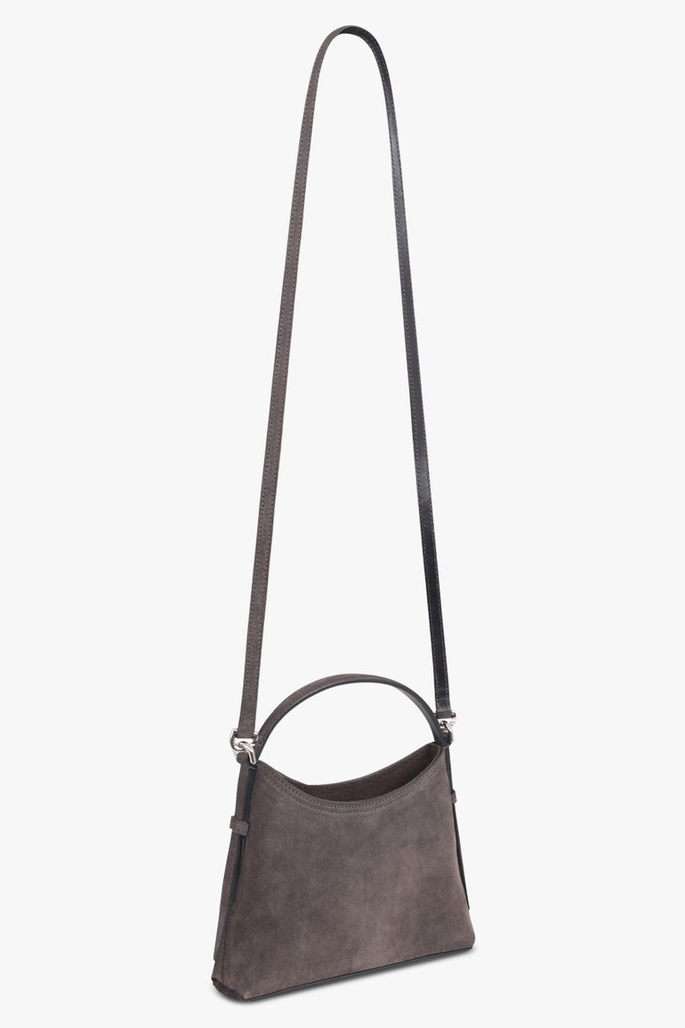 GIVENCHY BAGS GREY / DARK GREY Voyou Mini Suede Bag | Dark Grey