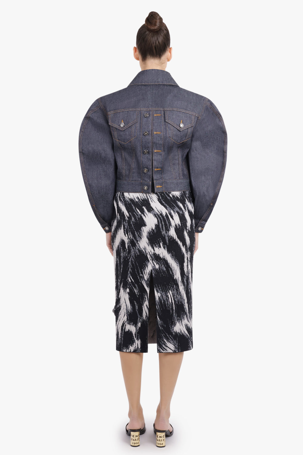 GIVENCHY RTW Reversed Cocoon Denim Jacket | Dark Blue