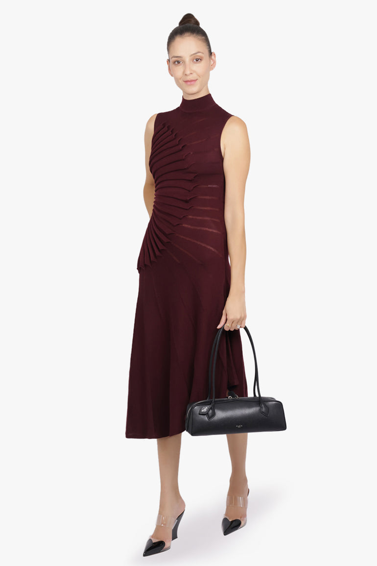 ALAIA BAGS BLACK / Black Le Teckel Medium Shoulder Bag | Black