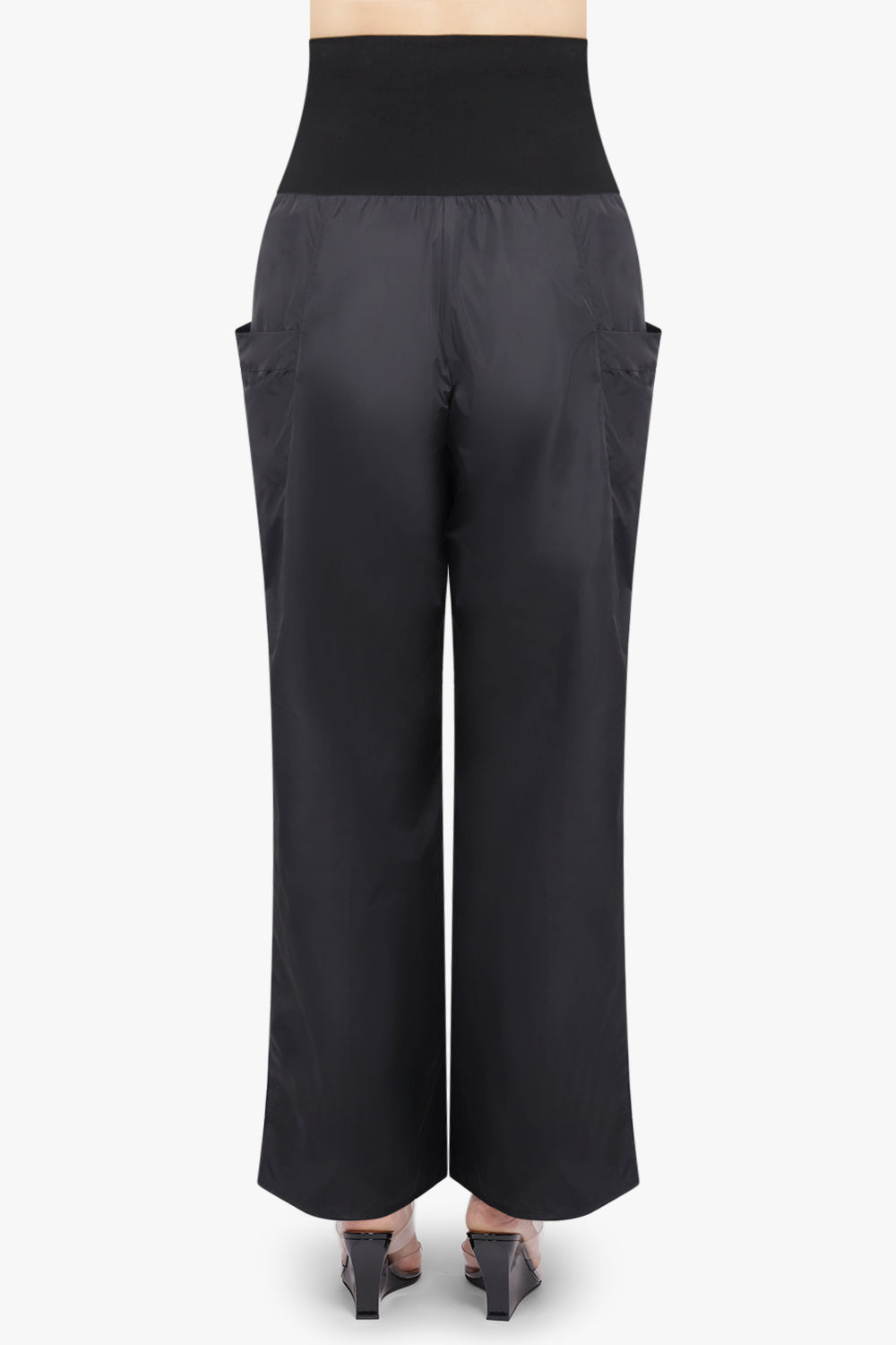 ALAIA RTW High Rise Drop Pocket Pant With Waistband | Black