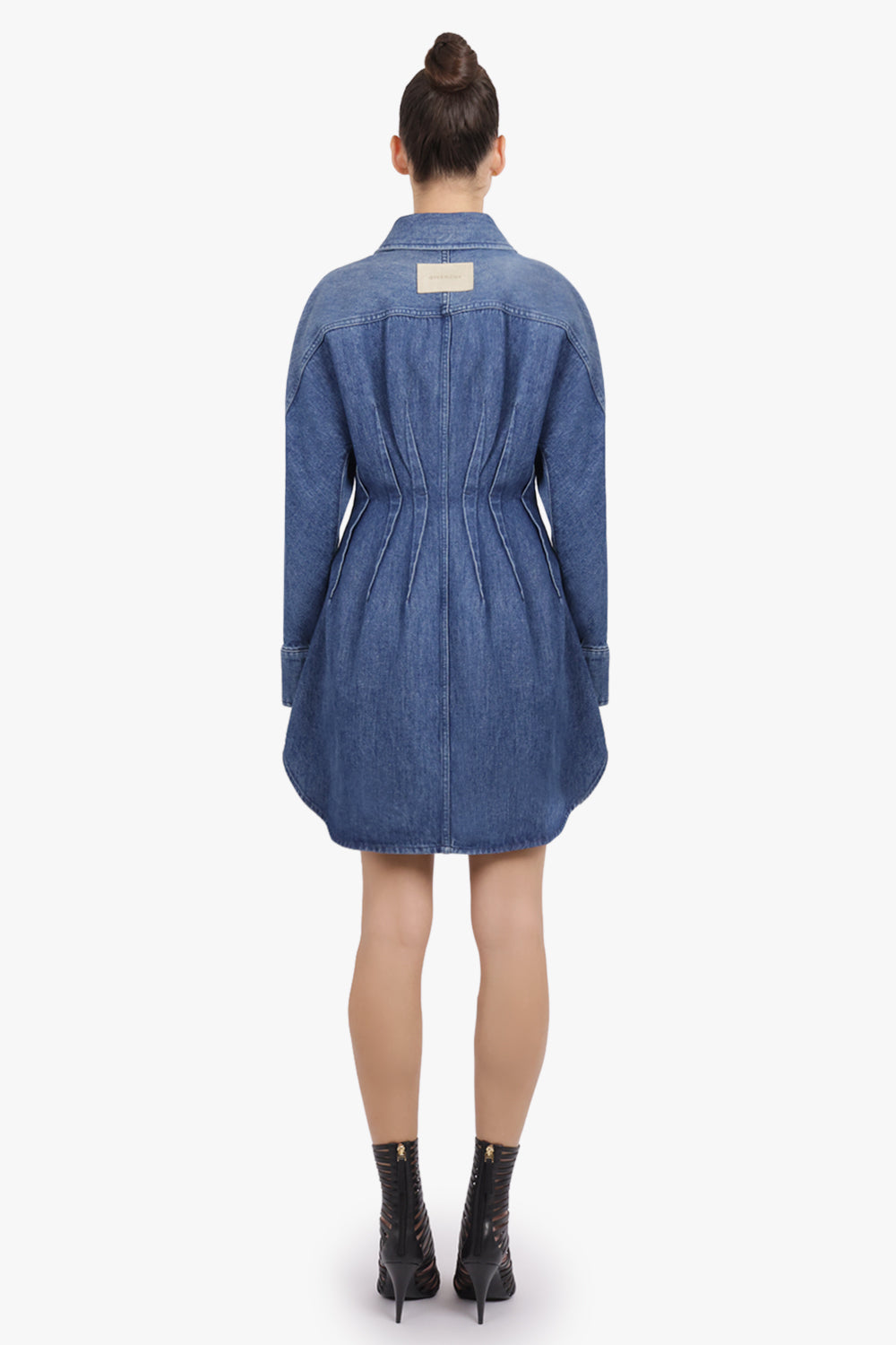 GIVENCHY RTW Cocoon Short Waisted Denim Dress | Medium Blue