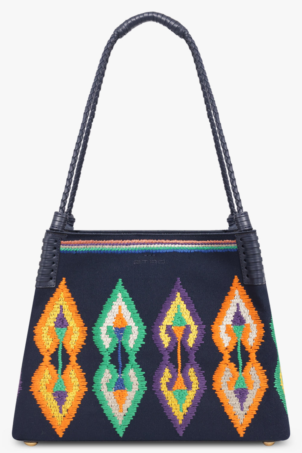 ETRO BAGS PATTERN / Navy Blue Medium Libra Shopping Tote | Navy Blue